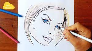 Apprendre a dessiner portrait débutant, comment bien dessiner un visage -  YouTube