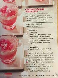 Maybe you would like to learn more about one of these? Cranberry Orange Vodka Slush Alcohol Drink Recipes Vodka Slush Recipe Slush Recipes