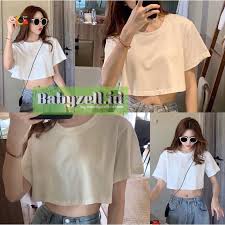 Jual KAOS CROP / CROP TOP SEXY KOREAN STYLE SIZE S M L XL XXL | Shopee  Indonesia