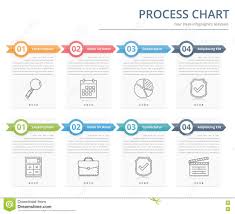 process chart stock vector illustration of label creative