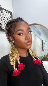 Hi there 🌹, Watch as I created this cute, effortless, and fun look. ✨,  @tropixbraids , -, I’m in the process of growing my hair out from a hair  accent back in April. 🥲Those who have known my hair ...