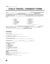 These consent form templates have been posted for your reference. Child Travel Consent Form Pdf Template Legal Templates