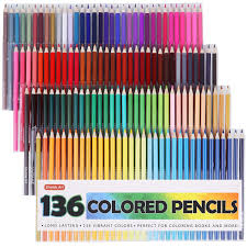 Amazon 136 Colored Pencils Set Just 14 94 W Code Reg 22 99 As Of 9 8 2018 1 36 Pm Cdt Colored Pencil Set Colored Pencils Coloring Books