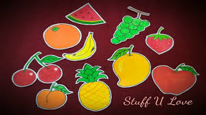 how to draw 10 easy fruits drawing for kids using simple shapes