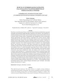 Kalimat majemuk hubungan sebab akibat. Pdf Hubungan Subordinasi Dan Semantis Dalam Kalimat Majemuk Bertingkat Bahasa Dayak Lundayeh