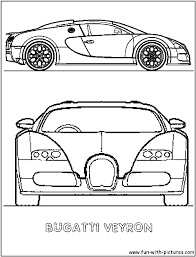 Logo's car brands colouring pages. Bugatti Veyron Coloring Page