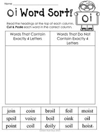 Read the words in the box, then write it under the matching pictures. Digraph Oi Worksheets Phonics Diphthongs Oi And Oy Worksheet For 3rd Grade Mia My Daily