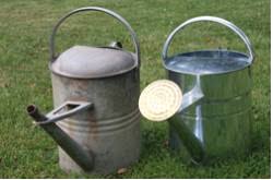 Vintage western germany tin toy watering can. Retro Watering Cans