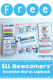 Free Ell Newcomers Booklet With Essential Words And Concepts For Esl Ell Students This Freebie Is The Ell Activities Diversity In The Classroom Ell Students
