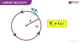 Ν = s t = 35 feet 2.7 sec ⇒ ν = 12.96 ft/sec , Linear Velocity Definition Formula Units Examples Applications