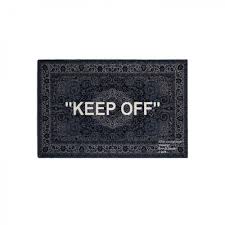 Virgil Abloh X Ikea Keep Off Grey White سجاد اوف وايت فاصله