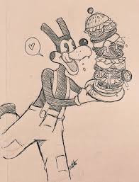 Dobermutt Bendy And The Ink Machine Anime Character Drawing Cartoon Drawings