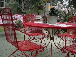 Patio Furniture Red 1000 Ideas About Painted Patio Furniture On Pinterest Patio Patio Furniture Makeover Vintage Patio Vintage Patio Furniture