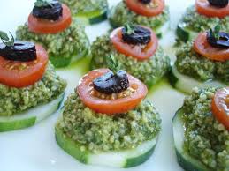3 Herb Pesto Canapes So Simple And Refreshing Click For Recipe Raw Food Recipes Food Raw Snacks