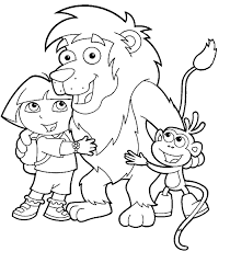 Print free dora coloring pages. Dora The Explorer Coloring Pages