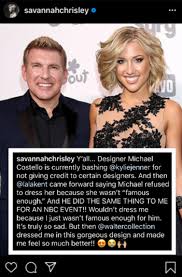 Often singled out by his fellow competitors over what they perceived to be a sloppy design aesthetic, michael costello made it through week after week of challenges to secure himself a place in the top. Lala Kent Savannah Chrisley Accuse Project Runway Designer Michael Costello Of Refusing To Work With Them Because They Aren T Famous Enough Michael Fires Back The Ashley S Reality Roundup