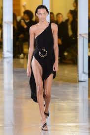 The 8 Dresses With The Highest Slits At Anthony Vaccarello S Paris Fashion Week Show Fashion Fashion Week Paris Fashion Week