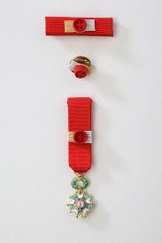 Etre félicitée par des tableaux ou des médailles me motive pour travailler. Grand Officier Legion D Honneur Medaille Miniature Barrette Rosette