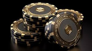 Casino Chips Black And Gold With Diamond Inserts In 3d Render On A Dark  Background Backgrounds | JPG Free Download - Pikbest