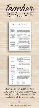 Teacher Resume Template For Word Pages 1 2 And 3 Page Cv Template Resume For Teachers Educator Cover Letter Instant Download Teacher Resume Template Education Resume Teacher Resume