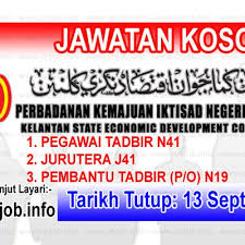 Laman facebook rasmi perbadanan kemajuan iktisad negeri kelantan. Kerja Kosong Pkink Perbadanan Kemajuan Iktisad Negeri Kelantan