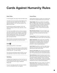 Contains 30 brand new cards written while we were all on our periods. Rules Of Cards Against Humanity Made Simple Duocards
