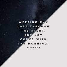 Check spelling or type a new query. Psalm 30 5 For His Anger Endureth But A Moment In His Favour Is Life Weeping May Endure For A Night But Joy Cometh In The Morning King James Version Kjv