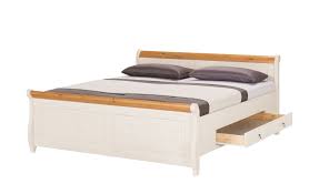 Betten online kaufen xxxlutz.de von boxspringbetten bis wasserbetten zusätzliche funktionen unterschiedliche größen jetzt günstig bestellen! Bettgestell Bornholm Kiefer Weiss Kiefer Antikfarben 188 Cm