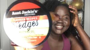 TRYING NEW EDGE CONTROL GEL Ft Auntie Jackie's Curls & Coils Flaxseed  Recipes