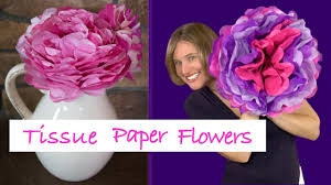 I got my cutting practice in too! Diy Tissue Paper Flower Tutorial Fun Craft Project For Kids Youtube