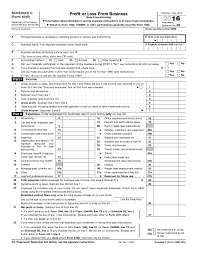 Fillable Form 1040 Schedule C 2016 In 2020 Irs Tax Forms Tax Forms Irs