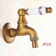 Möchten sie einen wasserhahn wohnmobil oder einen wasserhahn wohnwagen kaufen? Vintage Kunstlerische Wasche Bad Wetroom Wandhalterung Waschmaschine Wasserhahn Im Freien Garten Tippen Schlauch Nur Kalter Mischer Mixer Devices Hose Bandmixer Mortar Aliexpress