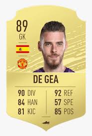 In the game fifa 18 his overall rating is 91. De Gea Fifa 20 Rating Hd Png Download Kindpng