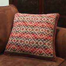 Knitted fair isle wool cushion pillow grey heather mix. Fair Isle Knitting Patterns Catalina Highway Pillow Knitting Pattern Pdf