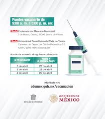 Como bien se sabe se aproxima la vacunación covid para la población de entre 18 a 29 años pero, ¿qué vacuna les tocará a los de 18 a 29 años? Gobierno Del Estado De Mexico On Twitter Atencion Tienes Hasta El 29 De Abril Para Acudir Por La Segunda Dosis De La Vacuna Contra Covid 19mx En Lerma Acude De Acuerdo Con El