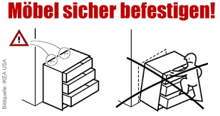 Befestigen ohne bohren fliesen nicht. Nach Todesfallen In Den Usa Ikea Warnt Vor Umkippenden Kommoden Cleankids Magazin