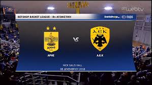 H2h stats, prediction, live score, live odds & result in one place. Basketball Day 8 Esake League Aris Vs Aek 08 12 18