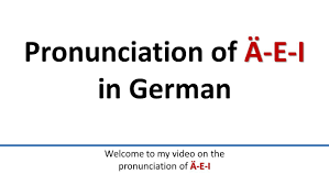 German Pronunciation Of A E I English Subtitles Deutsch Aussprache Von A E I Youtube