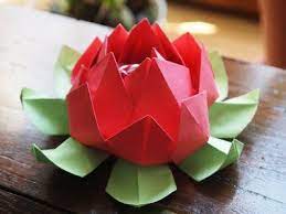 Comment créer une fleur de lotus origami étape par étape. Origami Fleur De Lotus Pliage Serviette Fleur De Lotus Fleur Origami Facile Fleur De Lotus