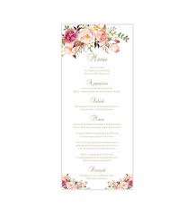 Then customize to your heart's content with modern fonts, graphics or your own images to create something truly original. Printable Wedding Templates Romantic Blossoms Diy Stationery Wedding Template Shop Wedding Menu Cards Wedding Menu Template Menu Card Template