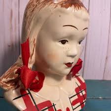 1950s Head Vase, Wall Pocket, Vintage Planter, Stanford Art Pottery, Her  Name is Jean