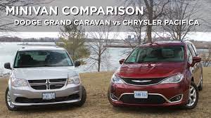 The dodge grand caravan and toyota sienna are neck and neck with most capabilities and features. Minivan Comparison Dodge Grand Caravan Vs Chrysler Pacifica Driving Ca Youtube