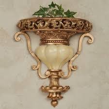Up the charm of your dining room with a wall sconce with crystals or update your reading nook with a candle wall sconce, available in a variety of finishes to complement your other fixtures. Chalmette Ivory And Creamy Yellow Faux Marble Decorative Wall Shelf