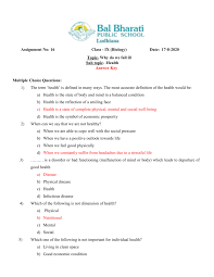 3 prevention of substance use and abuse (gateway drugs: Assignment 16 Class 9 Why Do We Fall Ill Answer Key Copy