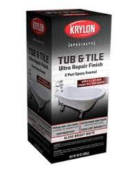 Ensure the kit contains sandpaper, refinishing paint, tub cleaner, brush, roller, paint tray, and primer. Tub Tile Ultra Repair Finish 2 Part Epoxy Enamel Krylon