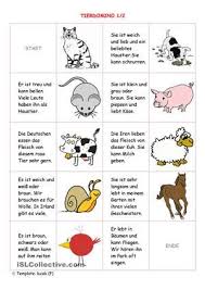 Tierdomino 1 2 Deutsch Deutsch Lernen Und Sprache