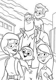 Free Easy To Print Incredibles Coloring Pages Family Coloring Pages Cartoon Coloring Pages Family Coloring
