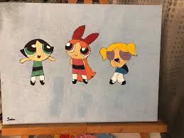 Paint the townsville green the powerpuff girls: The Powerpuff Girls Drawing By Salma Alsubaie