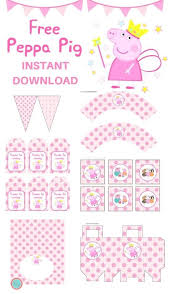 Free Peppa Pig Party Printable Magical Printable Peppa Pig Birthday Party Decorations Peppa Pig Birthday Party Peppa Pig Birthday Party Food