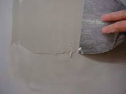 Powdered drywall mud, also called setting mud or hot mud, contains chemicals that react when water is added to hasten hardening time. How To Repair Bubbling Paint On Walls And Ceilings Do It Yourself Help Com